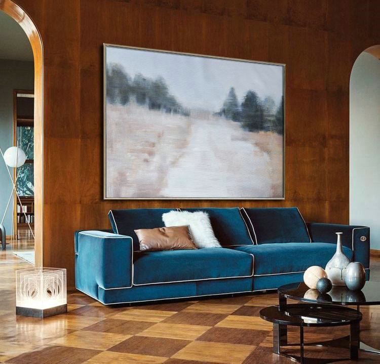 Handmade Extra Large Contemporary Painting,Horizontal Abstract Landscape Oil Painting On Canvas,Large Oil Canvas Art,Grey,Nude,Dark Green.etc
